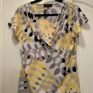 Josephine abstract print blouse